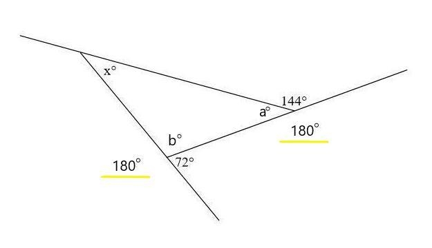 Find the measure of ∠x.-example-1