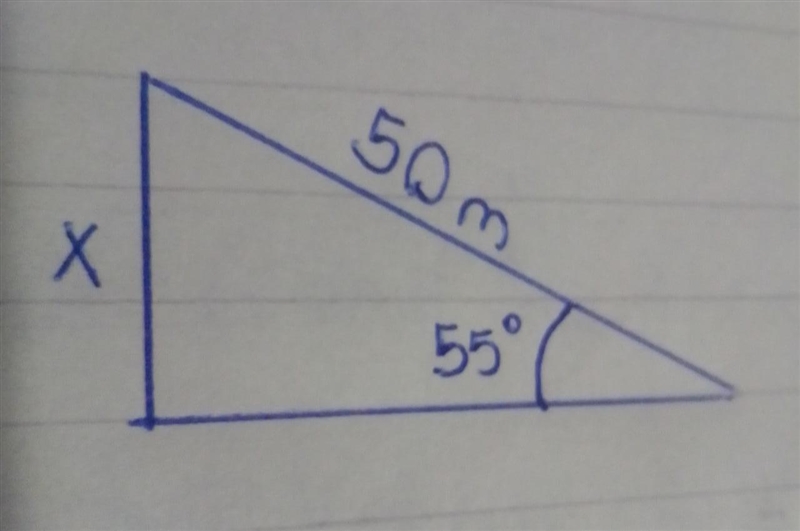 2) A kite in the air has its string tied to the ground, The length of the string is-example-1