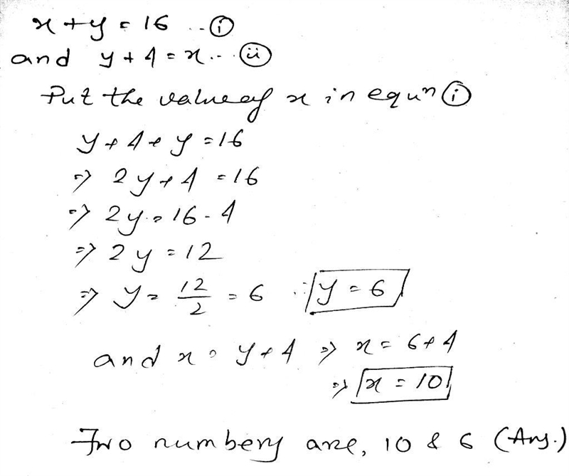 Create a system of linear equations from the following word problem, then solve: The-example-1