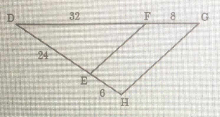 Determine whether the triangles are similar. If so, what is the similarity statement-example-1