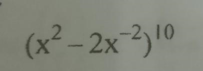 Find the term independent of x in the expension of ​-example-1