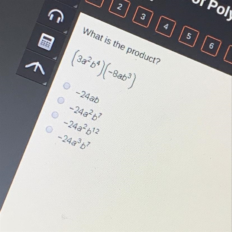 What is the product? (3a?b^)(-8a5")-example-1