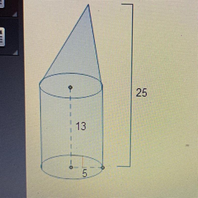 Which expression represents the volume, in cubic units, of the composite figure? pi-example-1