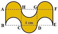 The figures below are based on semicircles and squares. Find the perimeter and the-example-1