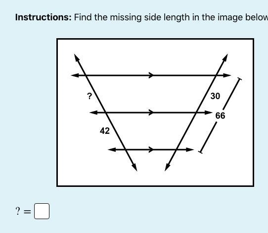 Find the missing side length in the image attached.-example-1