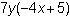 Plsss I wanna pass my math class Which expression is equivalent to -28xy+ 35y ( Attachments-example-4