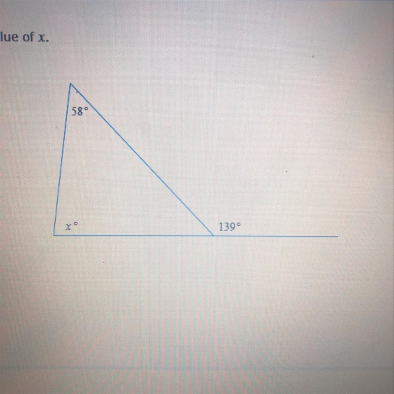 Find the value of x .-example-1