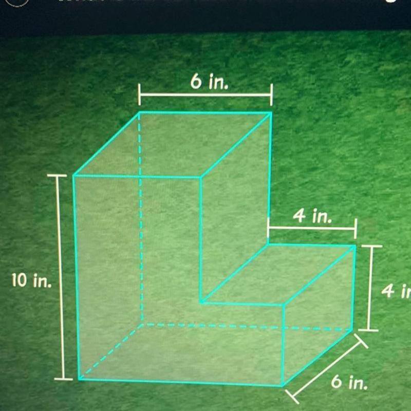 What is the surface area of this design? A.76in2 B.280in2 C.360in2 D.392in2-example-1