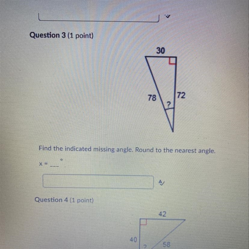 Find the indicated missing angle. Round to the nearest angle.-example-1