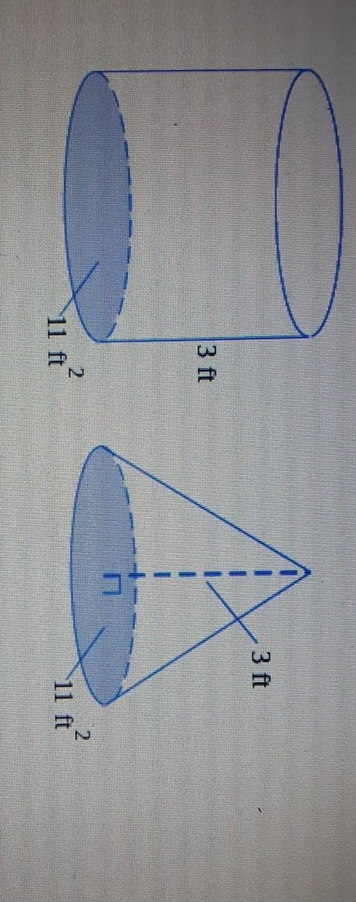 NEED ANSWERED ASAP please find the volume of the cone and cylinder. ​-example-1