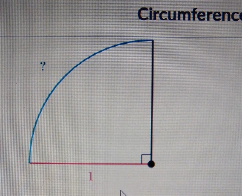 Find the arc length of the partial circle. length is 1. **See attached photo** ​-example-1