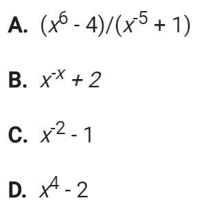 Please help! Which of the following is a polynomial?-example-1