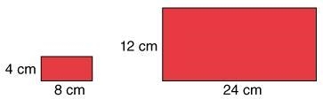 The two rectangles are similar. What is the ratio of the sides of the smaller rectangle-example-1