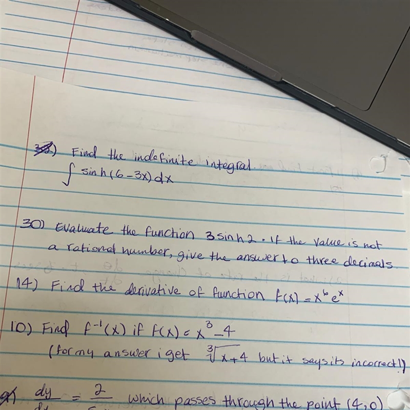 Calculus. Only need answer yo question number 30,14,10 pleassse-example-1