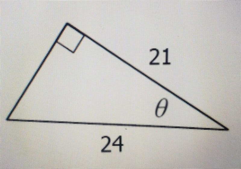 1. Find the value of sin using the triangle shown.​-example-1