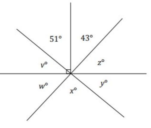 PLEASE HELP MEE Three lines meet at a point that is also the endpoint of a ray. In-example-1