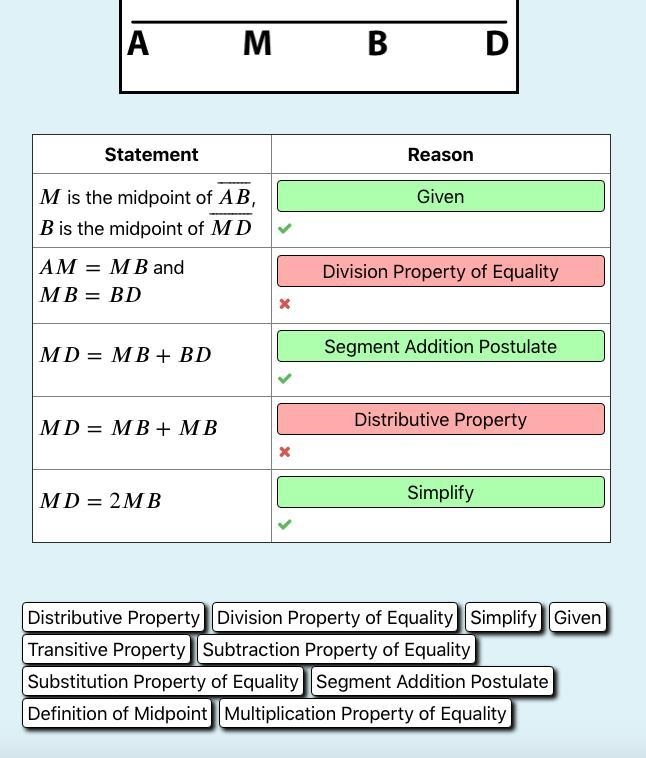 Complete the following proof Given: is the midpoint of , is the midpoint of Prove-example-1