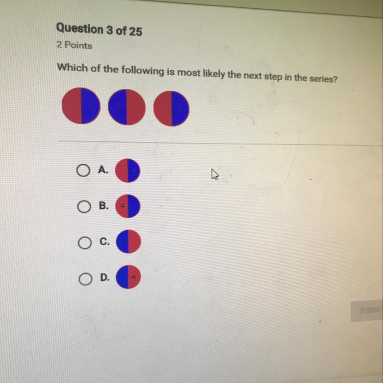 Which of the following is most likely the next step in the series? Ο Ο Ο Ο-example-1