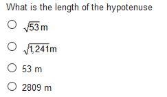 Consider the right triangle. What is the length of the hypotenuse?-example-1