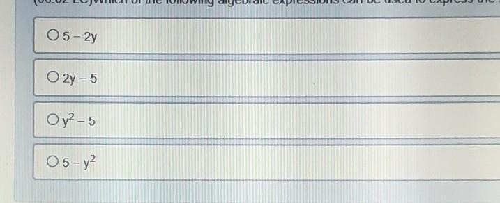 (06.02 LC) Which of the following algebraic expressions can be used to express the-example-1