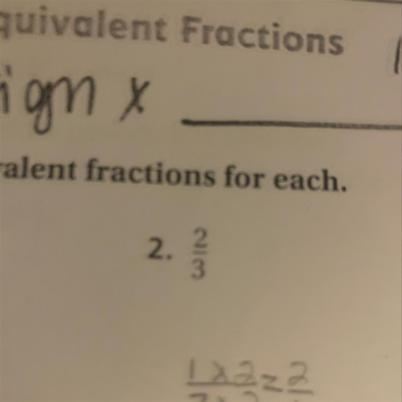 Two equivalent fractions-example-1