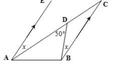 Find the value of x in each case. Give reasons to justify your solutions! D ∈ AC-example-1