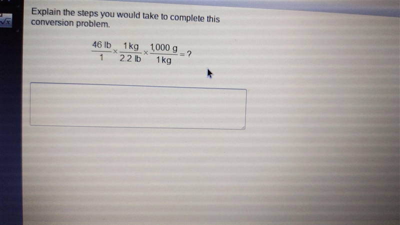 Explain the steps you would take to complete this conversion problem-example-1