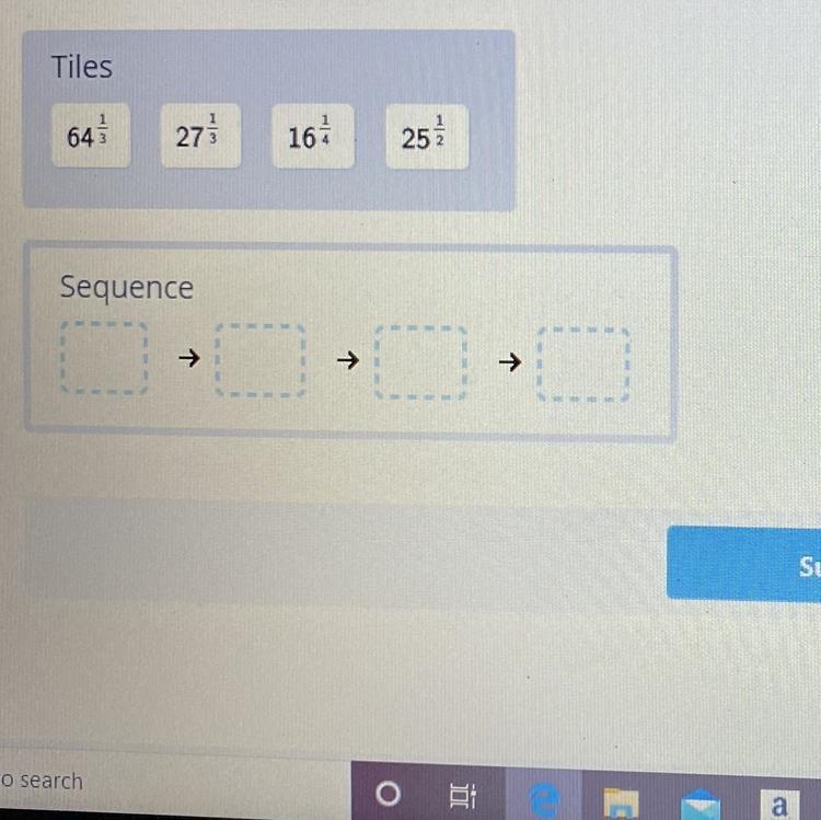 Drag each tile to the correct box. Rewrite each of these numeric expressions in radical-example-1