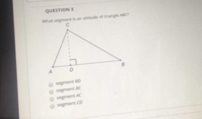 What segment is an altitude of triangle ABC?-example-1