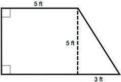 A doghouse is to be built in the shape of a right trapezoid, as shown below. What-example-1