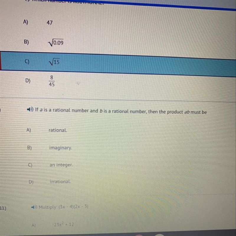 If a is a rational number and b is a rational number, than the product of an must-example-1