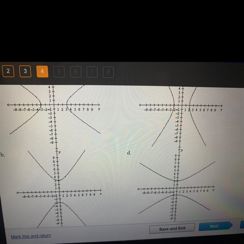 Which is the graph of x^2/9-y^2/4=1-example-1