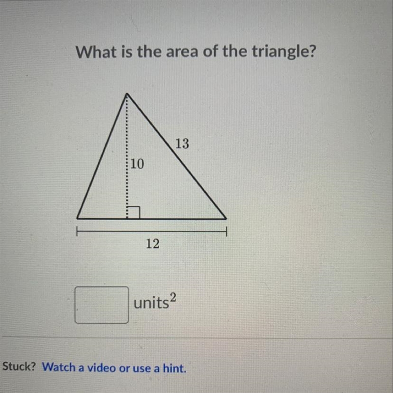 What is the area of the triangle? Please help.-example-1