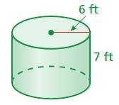 Find the surface area of the cylinder. Round your answer to the nearest tenth.-example-1