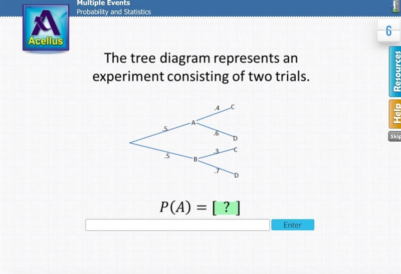 P(A) = ? Explain how you got the answer as well.-example-1