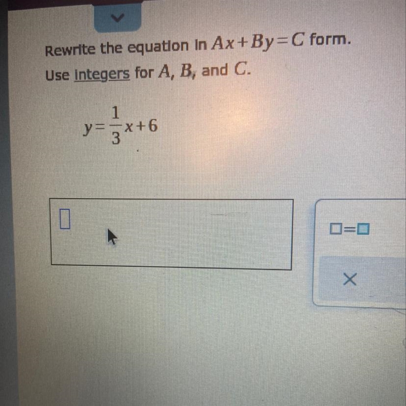 Rewrite this equation in Ax+By=C form.-example-1