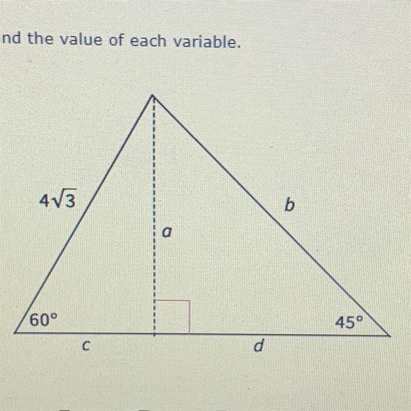 Find the value of each variable.-example-1