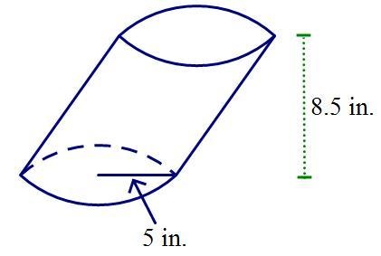 Find the volume of the oblique cylinder. Round your answer to the nearest hundredth-example-1