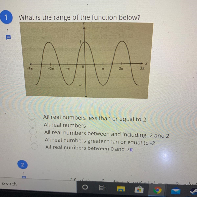 What is the range of the function below?-example-1