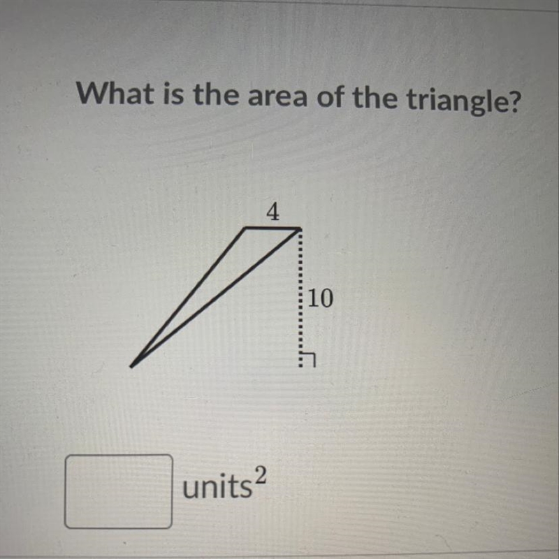 What is the area of the triangle?-example-1