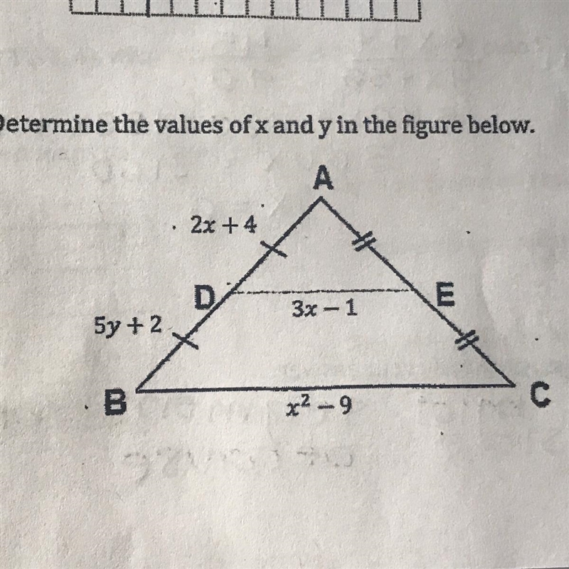 Determine the x and y please-example-1