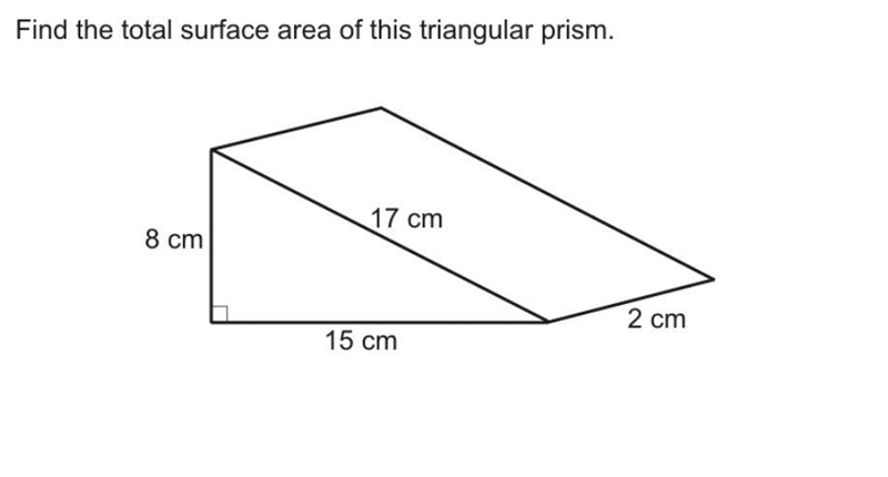 Find the total surface area of this triangular prism-example-1