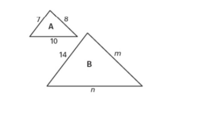 What is the scale factor of this dilation? (Graph uptop) (A.) 2 (B.) 7 (C.) 14 (D-example-1