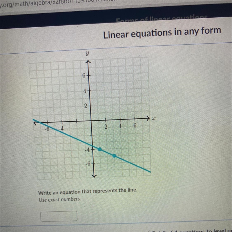 Write in equation that represents the line-example-1