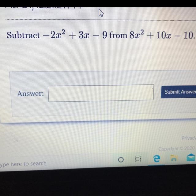 Subtracting polynomials-example-1