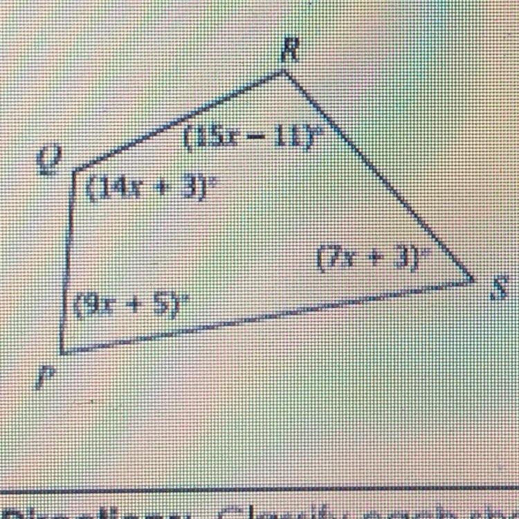 Find the measure of angle Q-example-1