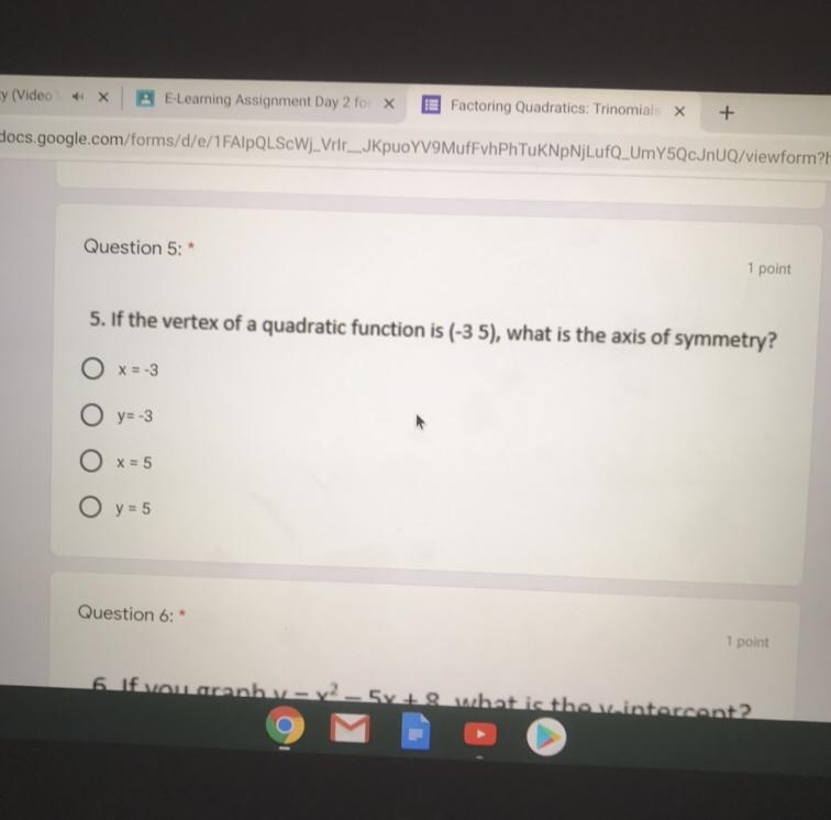 What is the axis of symmetry?-example-1