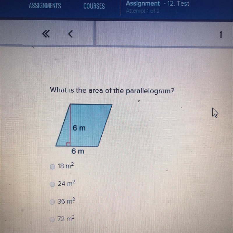 What is the area of the parallelogram-example-1