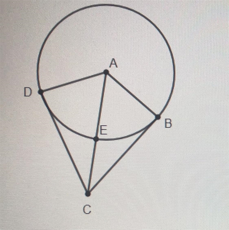 Consider the diagram below where CD and BC are tangent to circle A. CD = 18 cm and-example-1