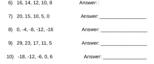 (Please help :) Look at the sequence of numbers in each question and write the expression-example-1